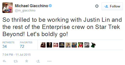 Giacchino Tweet